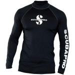 Rashguard Scubapro UPF 50 manches longues Homme M Noir