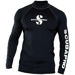 Rashguard Scubapro UPF 50 manches longues Homme M Noir