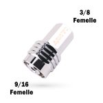 Raccord adaptateur Mp 9/16 femelle* Mp 3/8 femelle