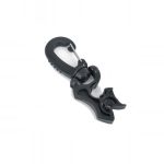 Mousqueton accroche flexible pour 3 flexibles standard noir SPD
