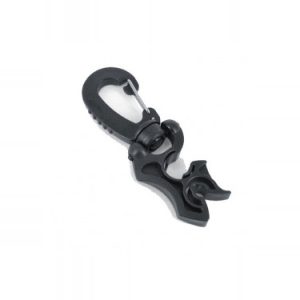 Mousqueton accroche flexible pour 3 flexibles standard noir SPD