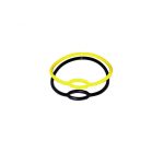 Collier détendeur jaune avec fusible 62 cm SPD