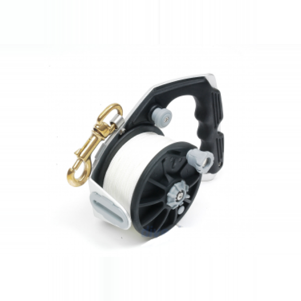 devidoir-75-m-scubapro-alliage-anodise-haute-resistance-avec-bobine-et-poignee-en-fibre-de-verre-et-nylon