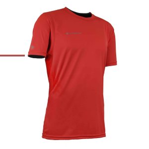 Everywear Sharkskin manches courtes unisex Taille LGE Couleur Rouge