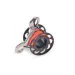 Moulinet mini aluminium BESTDIVERS Ø59x42 mm fil orange 15 m noir f. Ø25 mm