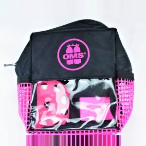 Pack sécurité 6.0 OMS : parachute 1.8m ouvert + spool 23m + sacoche Rose