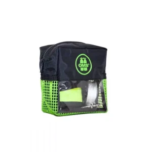 Pack sécurité 6.0 OMS : parachute 1.8m ouvert + spool 23m + sacoche Vert