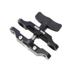 Pince de serrage double Supe en aluminium (longueur effective 10cm) Noir