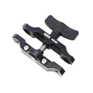 Pince de serrage double Supe en aluminium (longueur effective 10cm) Noir