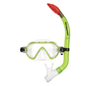 Kit masque & tuba Scubapro Spider combo enfants Vert