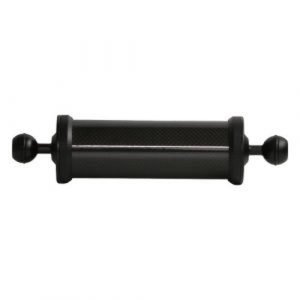 Bras fibre de carbone flotteur Supe  5,9" (longueur 23cm) avec boules 25mm (Flottabilité positive d'environ153g)