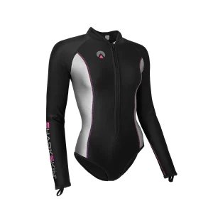 Manche longues femme step-in chillproof noir/rose Taille 10 Couleur Rose