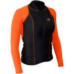 Haut manches longues Sharkskin performance wear demi zip orange/noir femme Taille 12 Couleur Noir/Orange